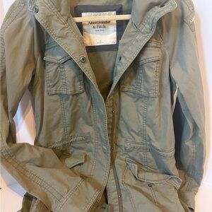 Abercrombie & Fitch Women's Olive Jacket